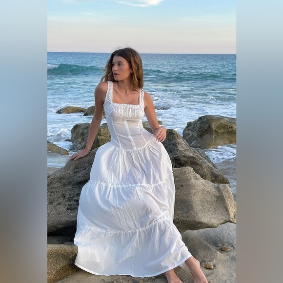 Frankie's Bikinis Dresses & Skirts - Frankie’s Bikinis Christabelle Ruffle Maxi Dress